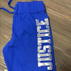 Justice Active Sweatpants Blue Size 14/16 Plus